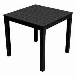 Ipae-Progarden Bali, Anthracite, Polypropylène (PP), Forme carrée, 4 pieds, 780 mm, 780 mm