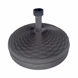 Pied De Parasol 20 Lcouleur: Noir Ø46x15cm Tube En Résine Diamètre Extensible De 21 À 32mm Poids: 0,93kg Ipae Progarden