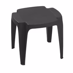 Ipae-Progarden Siusi Antracite, Anthracite, Polypropylène (PP), Forme rectangulaire, 4 pieds, Jambes en V, 420 mm