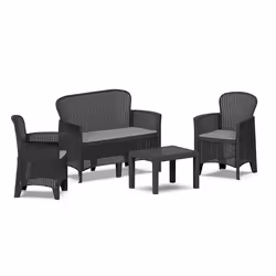 Ipae-Progarden 8009271156043, Anthracite, 4 siège(s), 59 cm, 46 cm, 40 cm, 60 cm