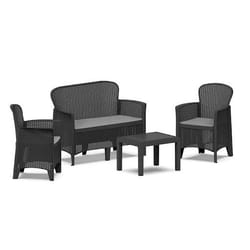 Ipae-Progarden 8009271156043 ensemble de meubles de jardin Anthracite