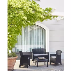 Ipae-Progarden 8009271156043 ensemble de meubles de jardin Anthracite