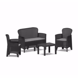 Ipae-Progarden 8009271156043 ensemble de meubles de jardin Anthracite - Vue supplémentaire 4