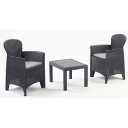 Ipae-Progarden 8009271591042 ensemble de meubles de jardin Anthracite