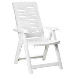 EDM - Fauteuil re'glable en polypropyle'ne Yuma cm.60x61x109 avec accoudoirs pour jardin mer piscine