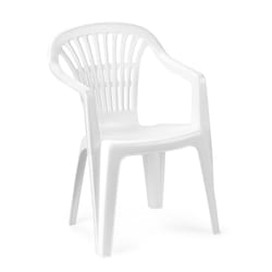 Ipae-Progarden Scilla chaise d'extérieur Dîner Siège rigide Dossier rigide Polypropylène (PP) Blanc