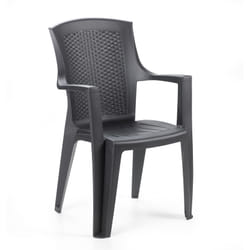 Ipae-Progarden Eden chaise d'extérieur Dîner Siège rigide Dossier rigide Polypropylène (PP) Anthracite