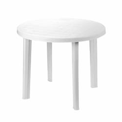 Table Blanche 'Ronde' en Polypropylène