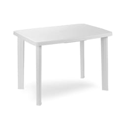 Ipae-Progarden Faretto table de jardin Blanc Forme ovale
