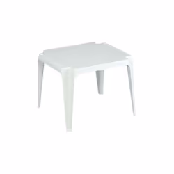 Tavolo en résine pour enfants 55x50 cm, hauteur 44 cm, blanc Le Tavolo en résine pour enfants est parfait pour créer un espac ...