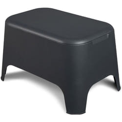 Fraschetti - Table basse de jardin 59x 39x 36cm Anthracite Avec couvercle Extérieur / Intérieur toomax