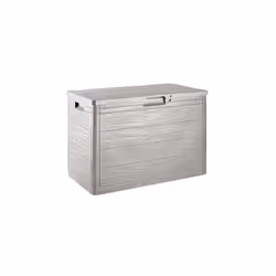 Toomax - coffre boise' art.186 gris tourterelle effet bois volume 160 lt cm.49,5x11,5x44,5 verrouillable