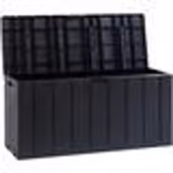 Coffre de jardin - En résine - MULTIBOX BRAVO - Gris anthracite - 270L - 1175x45x56 cm