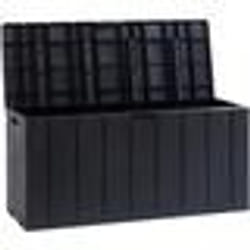 Coffre de jardin - En résine - MULTIBOX BRAVO - Gris anthracite - 270L - 1175x45x56 cm