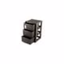 Commode - Kreher - 3 tiroirs - Plastique - Effet tressé - Montage facile
