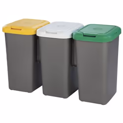 Description générale La Poubelle recyclage Tontarelli Plastique Gris (77 X 32 x 47,5 cm) est un choix idéal pour ceux qui sou ...