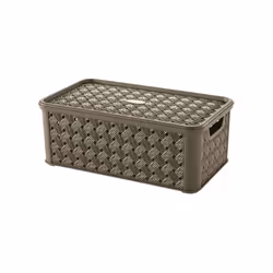 Tontarelli Arianna, Boîte de rangement, Wenge, Rectangulaire, Polypropylène (PP), Monochromatique, Universel