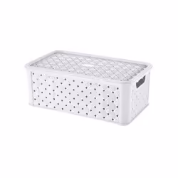 Tontarelli Arianna, Boîte de rangement, Blanc, Rectangulaire, Polypropylène (PP), Monochromatique, Universel