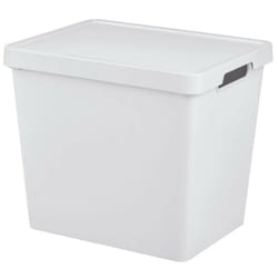 Boîte de rangement avec couvercle Tontarelli maya white 23,9 l 36 x 28 x 31,1 cm