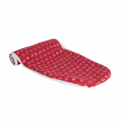 Lelit PA701, Couche supérieure de housse de planche à repasser, Coton, Polyester, Rouge, Blanc, Image, Ovale, 1200 x 455 mm