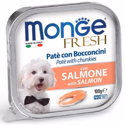 Monge Dog Fresh Pâté Lachs, Adulte, Toutes races, Saumon, 100 g