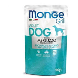 Morceaux de morue pour chien Monge Dog Grill Adult 100 g