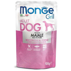 Morceaux de porc Monge Dog Grill Adult 100 g