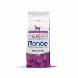 Monge 8009470056236, Adulte, Toutes races, Poulet, 10 kg, Antioxydants inclus