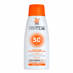 Dermolab Latte Solare, Lait de protection solaire, Corps, Bouteille, Hydratant, Protection, Lissage, Tous types de peau, 200 ...