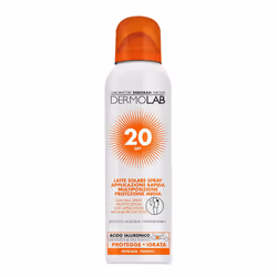 Dermolab Sun Milk Spray, Lait de protection solaire, Visage et corps, Spray, Hydratant, Protection, Tous types de peau, 150 m ...