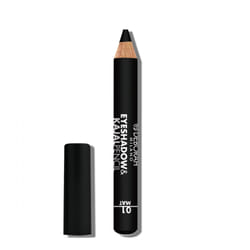 Deborah Milano Eyeshadow&Kajal Pencil ombre à paupière 2 g 01 Black Finish Mat Mat