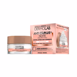 Dermolab Anti-Age Plus Face and Neck Night Cream, Crème de nuit, Femmes, Peau mature, Visage, Cou, Anti-rides, Effet de rempl ...