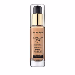 Deborah Milano Instant Lift Foundation, Flacon pompe, Liquide, Tous types de peau, Lissage, Neutre, Ambre