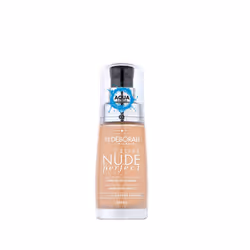 Deborah Milano 24ore Nude Perfect Foundation, Flacon pompe, Liquide, Tous types de peau, Hydratant, Neutre, Beige