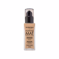 Deborah Milano Extra Mat Perfection, Flacon pompe, Liquide, Peau grasse, Tous types de peau, Matifiant, Hydratant, Beige, Gol ...