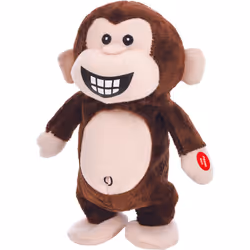 De.Car2 28280, Singe en peluche, Interactif, Sonore, AAA, Piles fournies