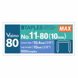 Zenith No.11-80, Pack d'agrafes, 3/8, 1 cm, 1000 agrafes, Acier, Max