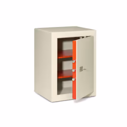 Technomax SEKUR LARGE KEY, Coffre-fort indépendant, Orange, Blanc, Clé, 85 L, 2 étagères, 430 mm