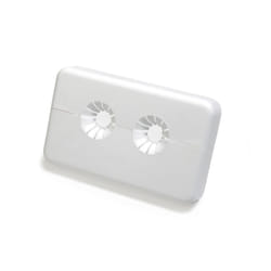 Giacomini - Double auvent en plastique pour vannes monotube et bi-tube 16 à base R175BY blanc