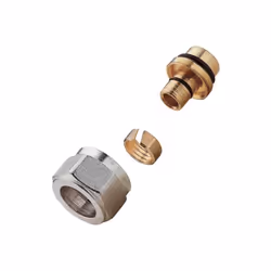 Adaptateur pour tube PE / réticulé diamètre 16 Calibre 18 référence R179X077. Alésage : 18 x 16/13 Classe 0 : 90°C / 4 bars C ...