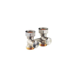 Giacomini - ensemble equerre bitube 3/4'f(e)x3/4'm(e) ref.r388x002