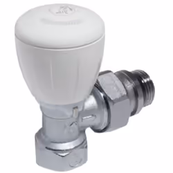 Robinet équerre "série fer" Giacomini R421TG Robinet micrométrique thermostatisable équerre, chromé attente femelle pas du ga ...