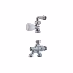 Robinet monotube à canne Giacomini. Robinet monotube à canne calibre Diam. 18, Entraxe 5 cm référence R436IX044. - Pour Chauf ...