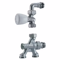 Robinet de radiateur monotube équerre 1/2 D16 - GIACOMINI - R436IX043