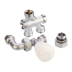 Giacomini - Robinet monotube - R436/2TG 4 voies - 1/2' x 16