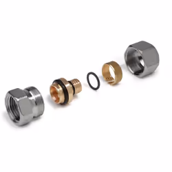 Raccord fileté droit Giacomini pour tuyaux en plastique ou multicouches, idéal pour les systèmes hydrauliques à haut rendemen ...