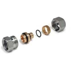 Giacomini - Raccord droit fileté pour tuyaux f 1/2 20x2 R187FX062