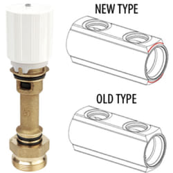 Robinet intérieur pour collecteur Giacomini P10V Nouveau type - 1 1/4" X 18