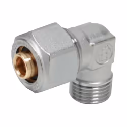 Raccord Giacomini coudé à 90° fileté mâle coudé à 90°, pour tube plastique ou multicouche. Dimensions 3/4" x (26 x 3). Caract ...