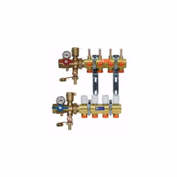 Kit collecteur pré-assemblé et vannes multifonctions, pour systèmes de climatisation, avec débitmètres (0,5 ÷ 5 l / min). En ...